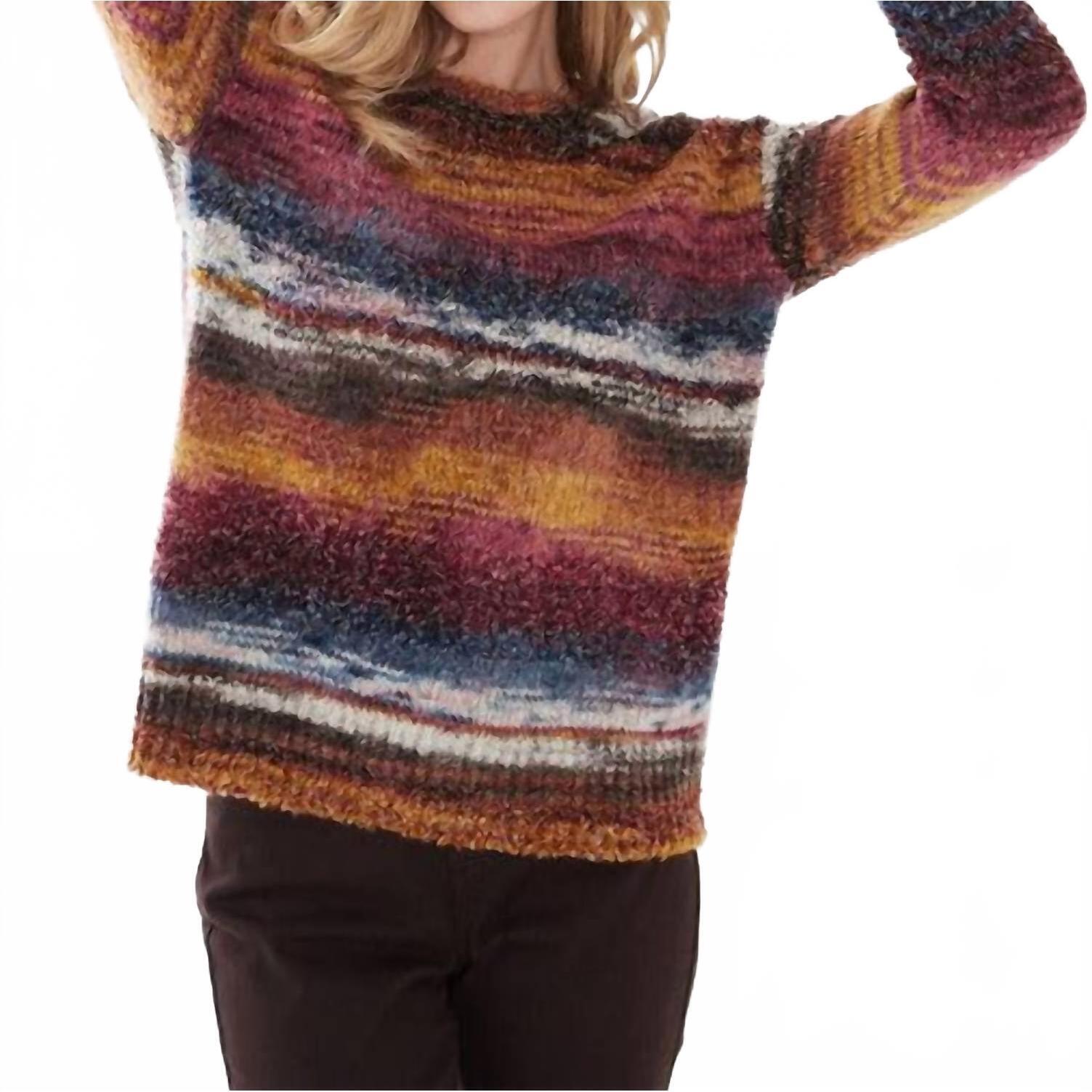 New Fdj Boatneck Space Dye Sweater In Autumn Spacedye